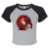 Women's Micro Rib Raglan Baby Tee Thumbnail