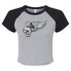 Women's Micro Rib Raglan Baby Tee Thumbnail