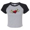 Women's Micro Rib Raglan Baby Tee Thumbnail