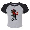 Women's Micro Rib Raglan Baby Tee Thumbnail