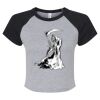 Women's Micro Rib Raglan Baby Tee Thumbnail