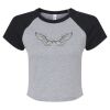 Women's Micro Rib Raglan Baby Tee Thumbnail
