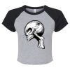 Women's Micro Rib Raglan Baby Tee Thumbnail