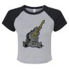 Women's Micro Rib Raglan Baby Tee Thumbnail