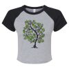 Women's Micro Rib Raglan Baby Tee Thumbnail