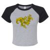 Women's Micro Rib Raglan Baby Tee Thumbnail