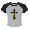 Women's Micro Rib Raglan Baby Tee Thumbnail