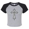 Women's Micro Rib Raglan Baby Tee Thumbnail