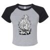 Women's Micro Rib Raglan Baby Tee Thumbnail