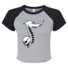 Women's Micro Rib Raglan Baby Tee Thumbnail