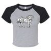 Women's Micro Rib Raglan Baby Tee Thumbnail