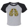 Women's Micro Rib Raglan Baby Tee Thumbnail