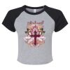 Women's Micro Rib Raglan Baby Tee Thumbnail