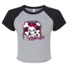 Women's Micro Rib Raglan Baby Tee Thumbnail