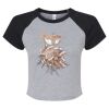 Women's Micro Rib Raglan Baby Tee Thumbnail