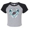 Women's Micro Rib Raglan Baby Tee Thumbnail