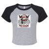 Women's Micro Rib Raglan Baby Tee Thumbnail