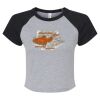 Women's Micro Rib Raglan Baby Tee Thumbnail
