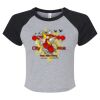 Women's Micro Rib Raglan Baby Tee Thumbnail