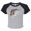 Women's Micro Rib Raglan Baby Tee Thumbnail