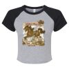 Women's Micro Rib Raglan Baby Tee Thumbnail