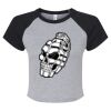 Women's Micro Rib Raglan Baby Tee Thumbnail