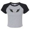 Women's Micro Rib Raglan Baby Tee Thumbnail