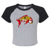 Women's Micro Rib Raglan Baby Tee Thumbnail