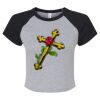 Women's Micro Rib Raglan Baby Tee Thumbnail
