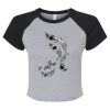 Women's Micro Rib Raglan Baby Tee Thumbnail