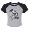Women's Micro Rib Raglan Baby Tee Thumbnail