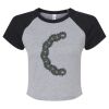 Women's Micro Rib Raglan Baby Tee Thumbnail