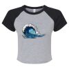 Women's Micro Rib Raglan Baby Tee Thumbnail
