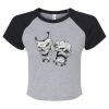 Women's Micro Rib Raglan Baby Tee Thumbnail