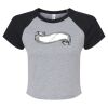 Women's Micro Rib Raglan Baby Tee Thumbnail