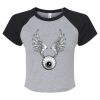 Women's Micro Rib Raglan Baby Tee Thumbnail