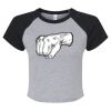 Women's Micro Rib Raglan Baby Tee Thumbnail