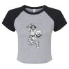 Women's Micro Rib Raglan Baby Tee Thumbnail