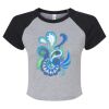 Women's Micro Rib Raglan Baby Tee Thumbnail