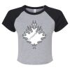 Women's Micro Rib Raglan Baby Tee Thumbnail