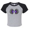 Women's Micro Rib Raglan Baby Tee Thumbnail
