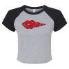 Women's Micro Rib Raglan Baby Tee Thumbnail