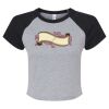 Women's Micro Rib Raglan Baby Tee Thumbnail