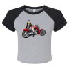 Women's Micro Rib Raglan Baby Tee Thumbnail