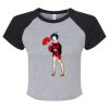 Women's Micro Rib Raglan Baby Tee Thumbnail