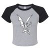 Women's Micro Rib Raglan Baby Tee Thumbnail