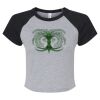Women's Micro Rib Raglan Baby Tee Thumbnail