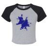 Women's Micro Rib Raglan Baby Tee Thumbnail