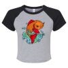 Women's Micro Rib Raglan Baby Tee Thumbnail