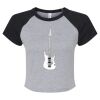 Women's Micro Rib Raglan Baby Tee Thumbnail